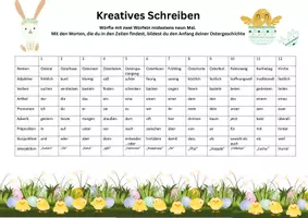 Vorschau - Spiele - kreatives Schreiben - OSTERN - Würfelspiel mit Wortarten - Seite 3