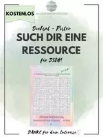 Vorschau - Poster - Ressourcen-Suchsel für Lehrkräfte - Deckblatt