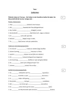 Vorschau - Test - Test Zeitformen Deutschunterricht / DAZ - Deckblatt