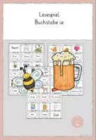 Vorschau - Spiele - Lesespiel Buchstabe ie - Flex und Flora - Deckblatt