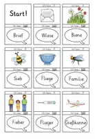 Vorschau - Spiele - Lesespiel Buchstabe ie - Flex und Flora - Seite 1