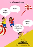 Vorschau - Arbeitsblätter - Sich kennelernen / Fragen und Antworten A1 Niveau - Deckblatt