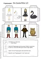 Vorschau - Mal- und Bastelvorlagen - Schwanensee - Ballett - Fingerpuppen im Musikunterricht - Seite 3