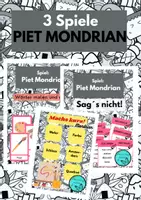 Vorschau - Spiele - 3 Spiele im Fach Kunst: Piet Mondrian - Deckblatt
