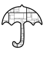 Vorschau - Mal- und Bastelvorlagen - Ausmalbilder: Frühling /im Stil von Piet Mondrian - Seite 2
