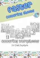 Vista previa - Manualidades / Dibujos para colorear - Easter colouring sheets for fast finishers - Portada