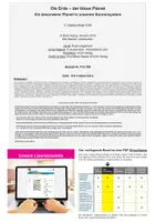 Vorschau - Arbeitsblätter - Die Erde der blaue Planet | Sonnensystem, Planeten, Kontinente, Ozeane, Erdrotation, Jahreszeiten | Erdkunde Sekundarstufe I Klasse 5-10 Lösungen - Seite 1