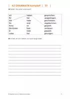 Vorschau - Unterrichtsreihen - DaZ A2 Grammatik komplett (93 Seiten) - Seite 2