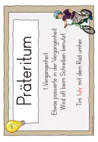 Vorschau - Arbeitsblätter - Merkplakate Zeitformen - Zeiten - Präsens Präteritum Perfekt Futur - Seite 2