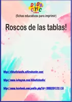 Vista previa - Juegos / Gamificación - Roscos de las tablas de multiplicar - página 1
