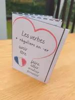 Vorschau - Mal- und Bastelvorlagen - Faltbuch Les verbes français - Seite 2