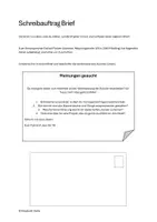 Vorschau - Arbeitsblätter - Begründender Brief: Schreibanlass Schreibauftrag - Seite 1