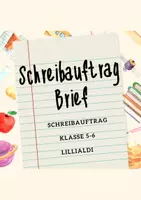 Vorschau - Arbeitsblätter - Begründender Brief: Schreibanlass Schreibauftrag - Deckblatt