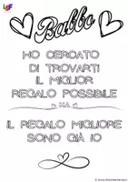 anteprima - Altro tipo di materiale - Biglietto per papà o babbo - scritta da riempire - Pagina 3