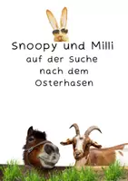 Vorschau - Mal- und Bastelvorlagen - Snoopy und Milli auf der Suche nach dem Osterhasen - Deckblatt
