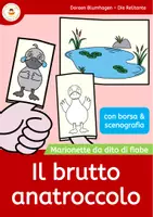 anteprima - Materiale per pittura e bricolage - Il brutto anatroccolo - Pupazzi dito - Marionetta - Favola - Pagina di copertina