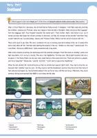 Vorschau - Arbeitsblätter - Scotland Reading (Story "Scary Scotland") - Seite 1