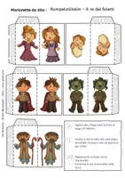 anteprima - Materiale per pittura e bricolage - Rumpelstiltskin il re dei folletti - Pupazzi dito - Marionetta - Favola - Pagina 2