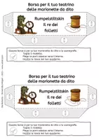 anteprima - Materiale per pittura e bricolage - Rumpelstiltskin il re dei folletti - Pupazzi dito - Marionetta - Favola - Pagina 3