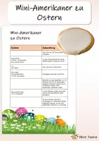Vorschau - Arbeitsblätter - Mini-Amerikaner - Osterrezept - Deckblatt