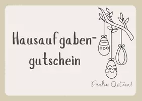 Vorschau - Bildkarten - Gutscheine für Hausaufgaben - Geschenk zu Ostern - Seite 2