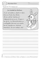 Vorschau - Arbeitsblätter - Abschreibtexte Ostern | Lateinische Ausgangsschrift (LA) | Grundschule - Seite 3