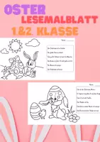 Vorschau - Arbeitsblätter - Ostern - Lesemalblatt 1.&2. Klasse - Deckblatt