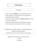 Vorschau - Stundenentwürfe - Portfolioaufgaben zum Roman „Die Welle“ (Morton Rhue) - Deckblatt