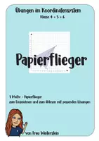 Vorschau - Arbeitsblätter - Koordinatensystem Übungen - Flieger - Deckblatt