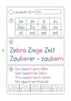 Vorschau - Arbeitsblätter - ABC der Tiere Leseblatt 22 • - Seite 3