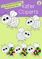 Vorschau - selbst erstellte Cliparts/Grafiken - Käfer Cliparts für Rechenmalblätter, Wortarten etc. - Deckblatt