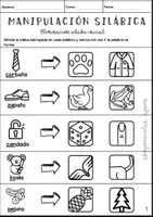 Vista previa - Hojas de trabajo - Manipulación Silábica PACK Eliminación - página 2