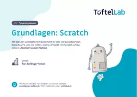 Vorschau - Stationenlernen - Lernkarten: Scratch Grundlagen - Seite 1