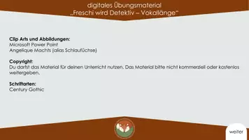 Vorschau - Interaktives Material - Deutsch: Freschi wird Detektiv - Vokallänge - Seite 3