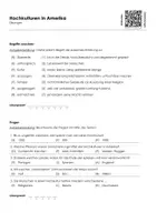 Vorschau - Arbeitsblätter - Hochkulturen in Amerika (Infotext und Übungen) - Seite 1