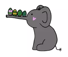 Vorschau - selbst erstellte Cliparts/Grafiken - Cliparts Ostern Elefanten Elefantenklasse - Seite 2