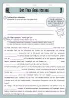 Vorschau - Arbeitsblätter - Das Fach Arbeitslehre (Hessen) - Arbeitsblatt - Seite 1