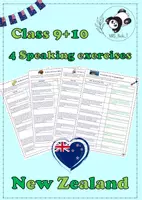 Vorschau - Arbeitsblätter - 4 speaking mediation exercises about New Zealand - Deckblatt