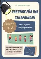 Vorschau - Poster - Urkunde für das Seilspringen I Mit Bildern für den Aushang - Deckblatt