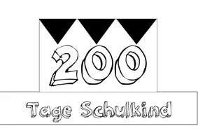 Vorschau - Arbeitsblätter - Paket zum 200. Schultag - Deckblatt