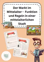 Vorschau - Arbeitsblätter - Der Markt im Mittelalter - Deckblatt