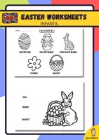 anteprima - Esercizi - Easter worksheets kindergarden - Pagina di copertina