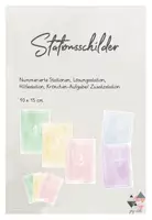 Vorschau - Bildkarten - Pastellige Stationsschilder - Deckblatt