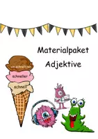 Vorschau - Unterrichtsreihen - Materialpaket Wortart Adjektive - Deckblatt