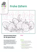 Vorschau - Arbeitsblätter - FROHE OSTERN ! Gemeinschaftsprojekt: Riesenposter - Seite 1