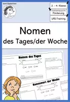 Vorschau - Arbeitsblätter - Nomen des Tages / der Woche - Deckblatt