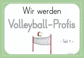 Vorschau - Stundenentwürfe - Volleyball - Reihenplanung und Reihentransparenz - Seite 1