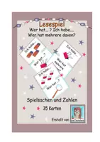 Vorschau - Spiele - Wer hat.....? Ich habe........ Wer hat mehrere davon? Schulsachen und Zahlen - Deckblatt