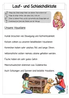 Vorschau - Arbeitsblätter - Lauf- & Schleichdiktat - Haustiere - Seite 2