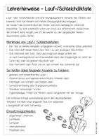 Vorschau - Arbeitsblätter - Lauf- & Schleichdiktat - Haustiere - Seite 1